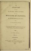 SMITH, ADAM. An Inquiry into the Nature and Causes of the Wealth of Nations . . . with a Life of the Author. 3 vols. 1811